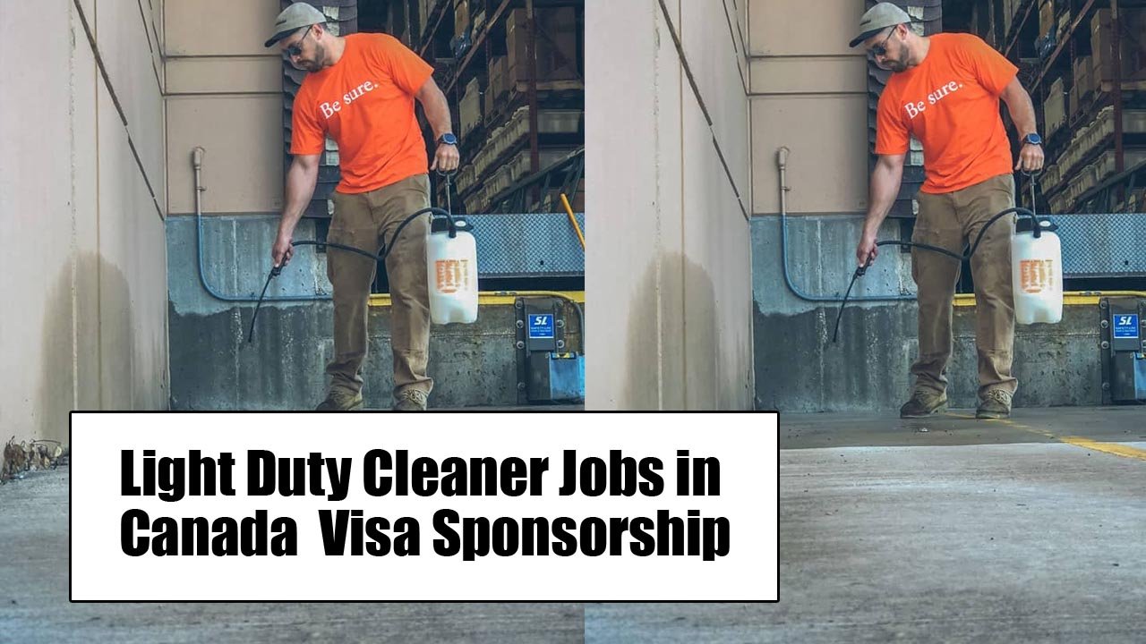 Light Duty Cleaner Jobs in Canada With Visa Sponsorship