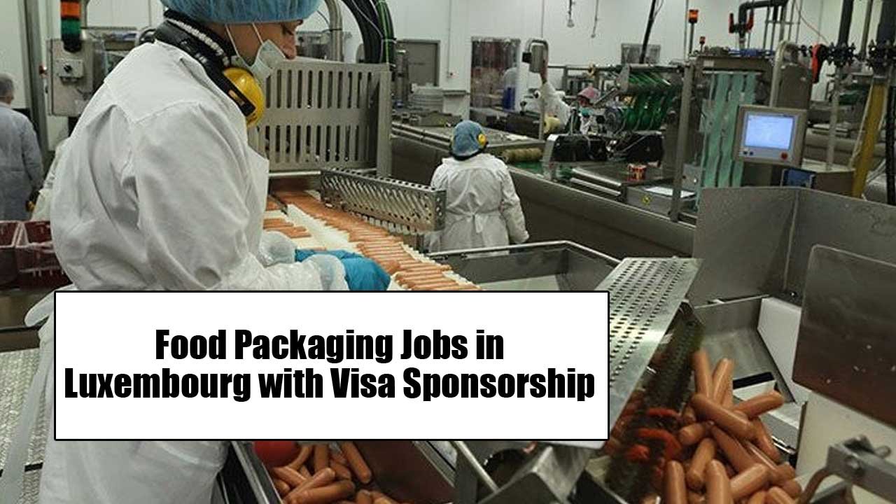 Food Packaging Jobs in Luxembourg with Visa Sponsorship 2024 (€15 to €20 Per Hour)