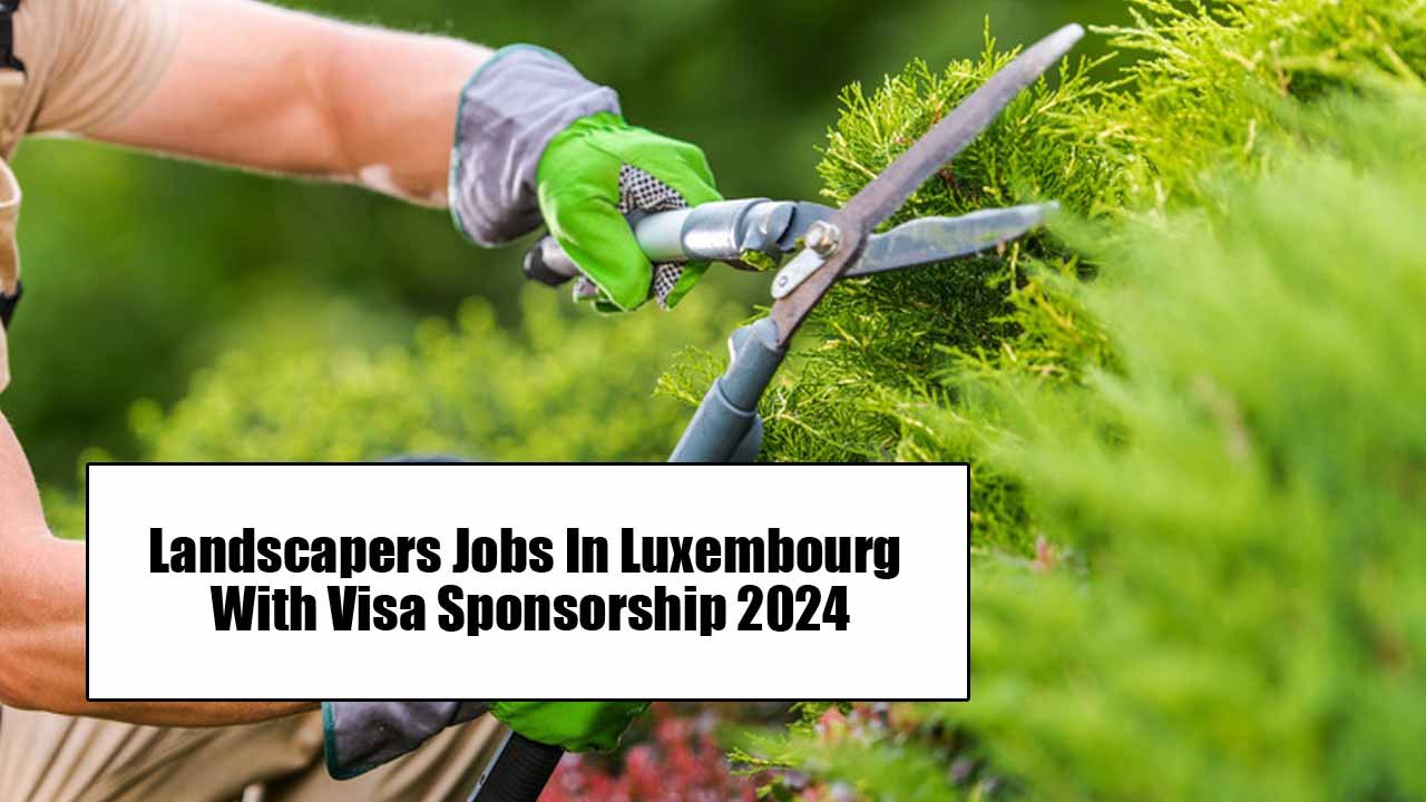 Landscapers Jobs In Luxembourg With Visa Sponsorship 2024