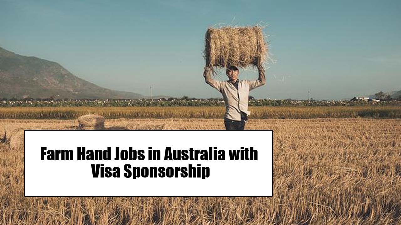 Farm Hand Jobs in Australia with Visa Sponsorship