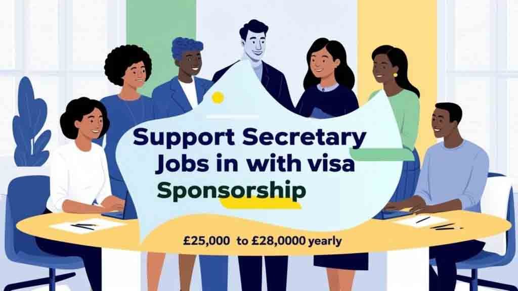 Support Secretary Jobs in UK with Visa Sponsorship