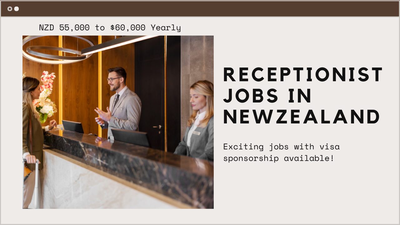 Receptionist Jobs in New Zealand