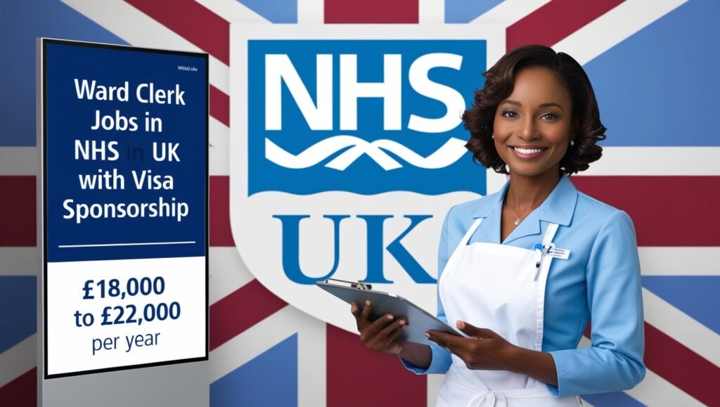 Ward Clerk jobs in the NHS UK with visa sponsorship