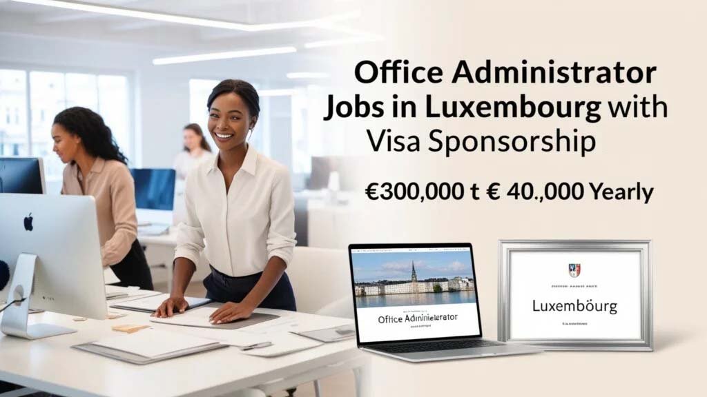 Office Administrator Jobs in Luxembourg with Visa Sponsorship