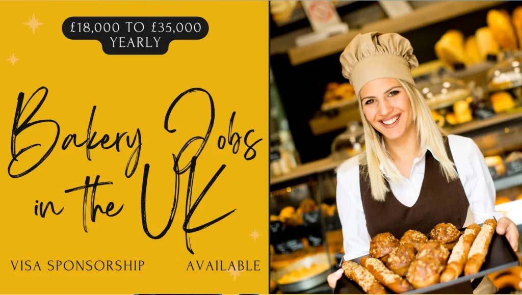 Bakery Jobs in UK with Visa Sponsorship