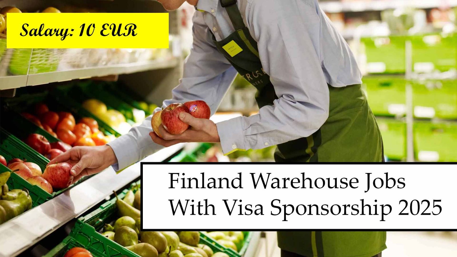 Finland Warehouse Jobs With Visa Sponsorship 2025