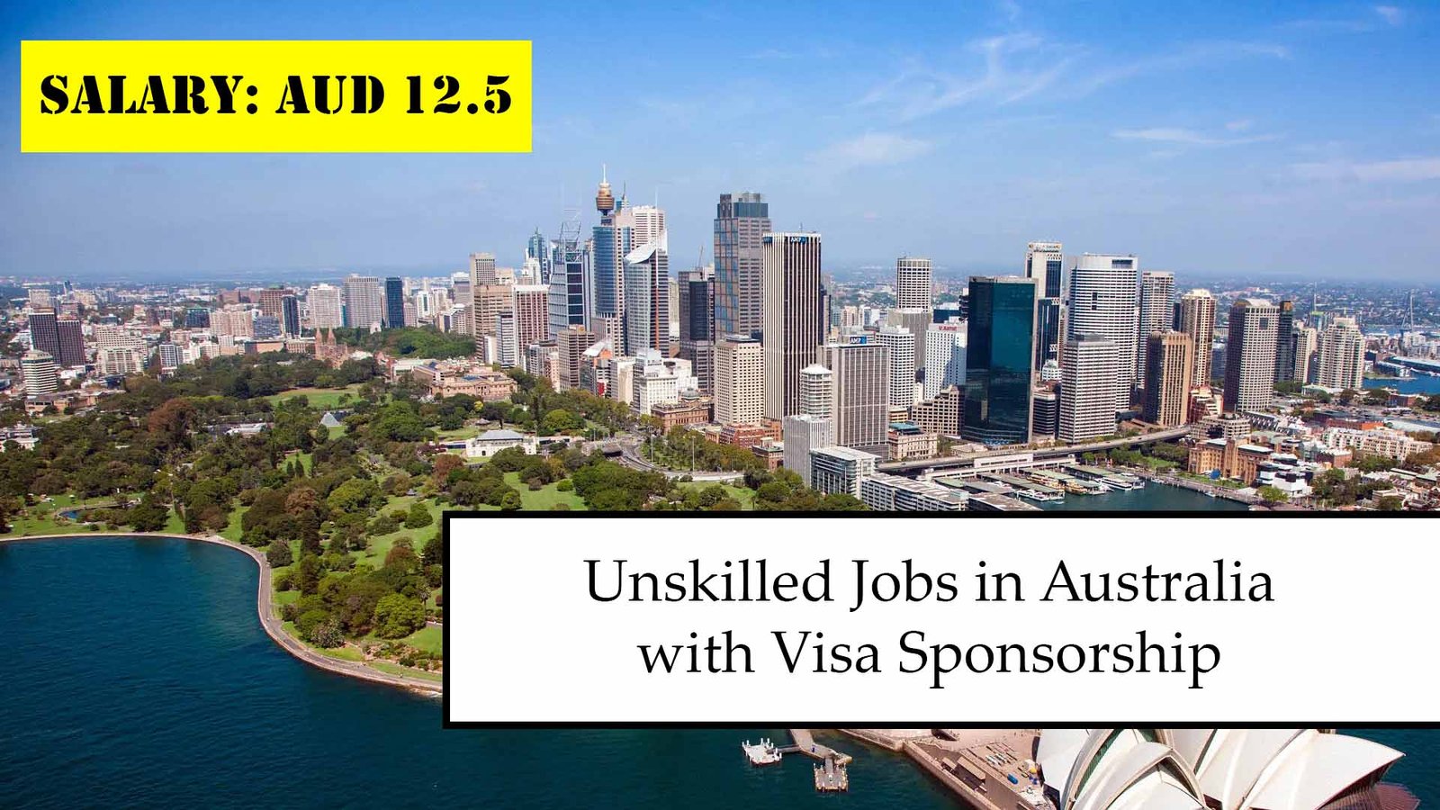 No Degree? No Problem. Unskilled Jobs in Australia with Sponsorship