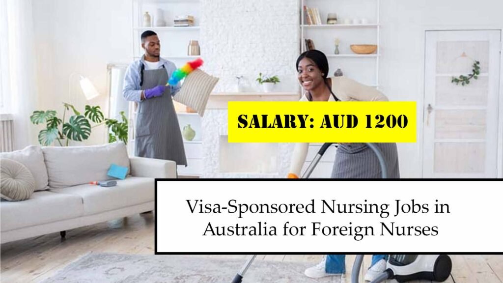 Nursing jobs in australia with visa sponsorship